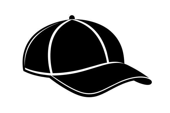 Black Silhouette Cap Design: A Graphic Asset for Modern Publishing