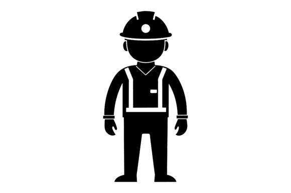 Construction Black Silhouette Graphics for Local Business Branding