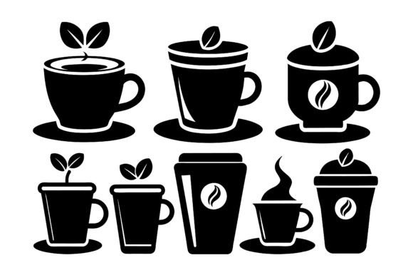 Different Types of Coffee Cup Vector Graphics Freebies