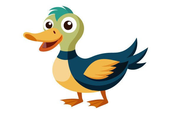 Fun Duck Vector Graphics for Modern Publishing