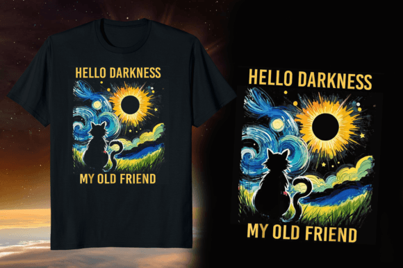Hello Darkness My Old Friend Funny Solar Graphics