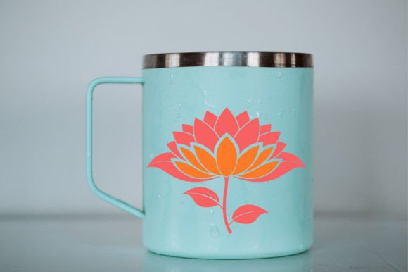 Lotus Flower Vector Design Graphics for Print Templates