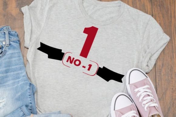 Number 1 T-Shirt Design Graphics for Local Branding